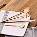 Stainless Steel Flatware Set, Morgiana 4-Piece Flatware Cutlery Set Including Fork Spoons Knife Tableware for Home,Hotel,Restaurant (Rose Golden 1)