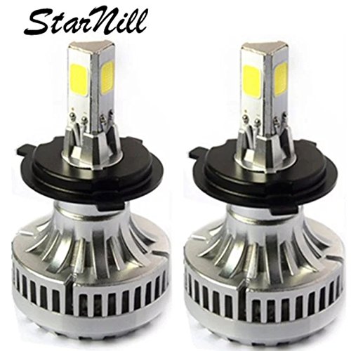 Starnill LED Headlight Conversion Kit – All Bulb Sizes – 80W 7200LM COB LED – Replaces Halogen & HID Bulbs(H4)