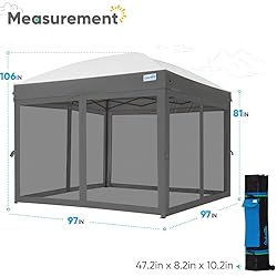 Quictent 8'x8' Pop up Canopy Tent with