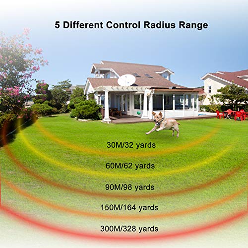Beinhome Upgraded 2 in 1 Dog Training Collar Sound Vibration & Static Shock Collar & Outdoor Wireless Dog Fence Pet Containment System Kit