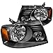 Spec-D Tuning 2LH-F15004JM-RS Ford F150 Black Crystal Head Lights Lamps Pair