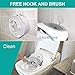 Potty Training Seat For Kids Boys Girls Toddlers Toilet Seat For Baby With Cushion Handle And Backrest Toilet Trainer For Round And Oval Toilets (White)