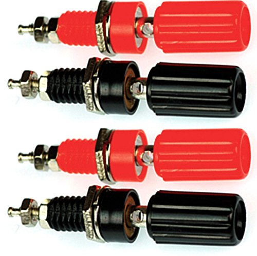 CESS Amplifier Terminal Connector Binding Post Banana Plug Jack Socket Panel/Chassis Mount Connectors - Length:1.8" (4 Pack) - Thumbnail 2