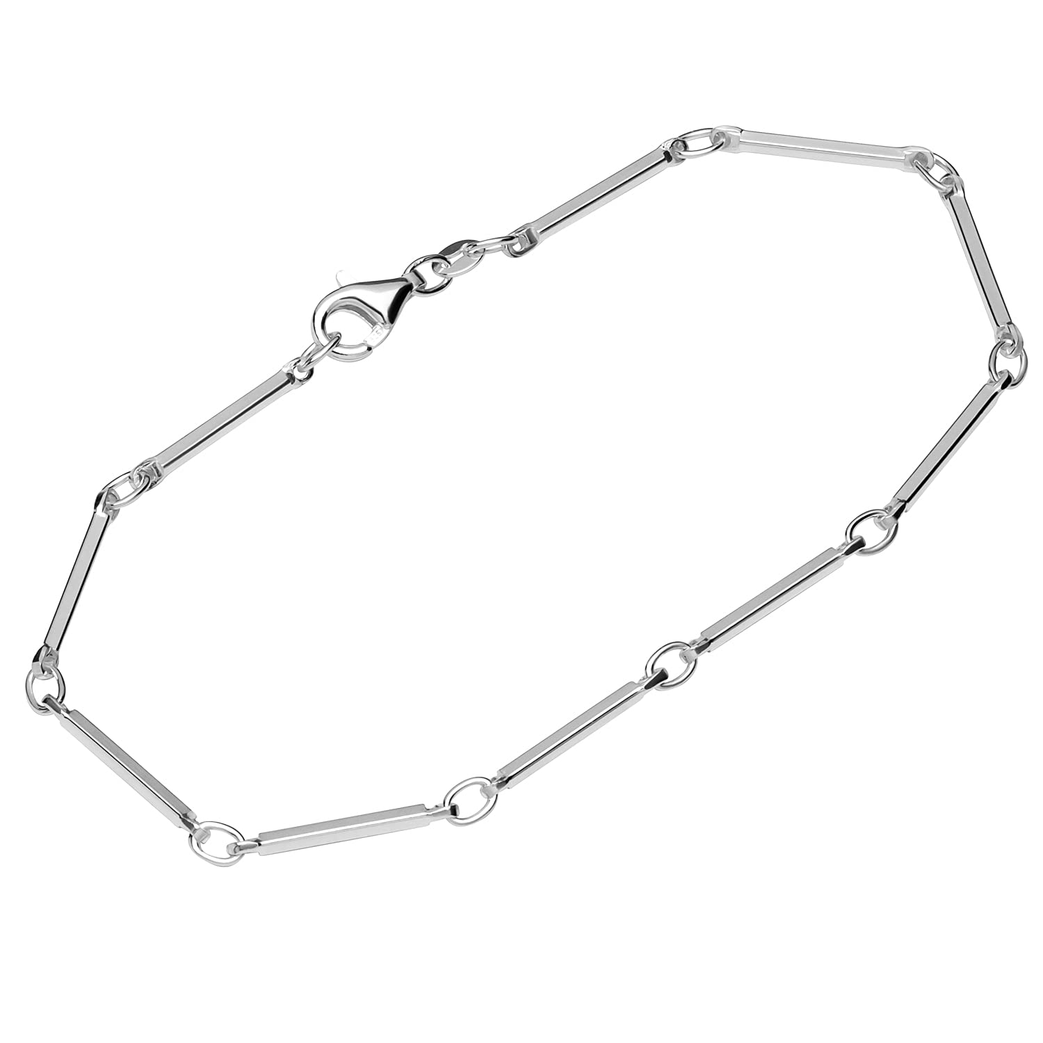 NKlaus bracelet 925 Sterling Silver 19cm link chain ladies bracelet chain designer chain 12459