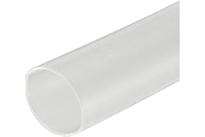 Heat Shrink Tubing 1/8" (3mm) Dia 2:1 Wrap Cable Sheath for Heat Shrink Tube 1m Transparent Practical