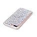 Moonmini iPhone 7 Plus 2 in 1 Hybrid Dual Layer Soft TPU Inner Bumper Protective Sparkle Shiny Bling Glitter Shine Cover Hexagonal Star Pattern Shiny Soft Gel TPU Silicone Silver