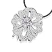 Silver Jaw Crystal hair clips alligator Metal Flowers Wedding Claw Pins Accessories Bows (silver plated)