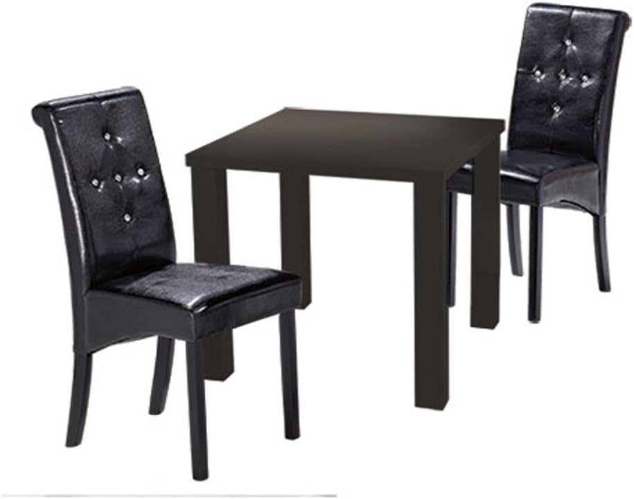 High Gloss Small Dining Table (Black)