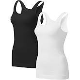 EUYZOU Women's Tummy Control Shapewear Tank Tops - Seamless Body Shaper Compression Top