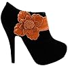 SHOW-STORY-Sexy-Black-Brown-Flower-Zip-Platform-Stiletto-Ankle-Boot-BootieLF30310