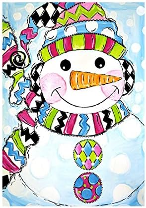 Custom Decor Flag Whimsy Snowman Garden flags decorative flags initial flags party flags 28 x 40 Inch Double Sided banner home flags Print house flags