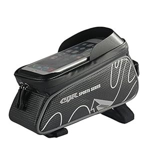 自転車トップチューブバッグ フレームバッグ 収納可能 防水 サドルバッグ フロントバッグ かんたん装着 サイクリング用