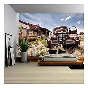 Abandoned Restaraunt on Route 66 Road in USA - Removable Wall Mural | Self-Adhesive Large Wallpaper - 66x96 inches