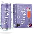 Mingle Mocktails Blackberry Hibiscus Bellini, Premium Non-Alcoholic Drinks, Pre-Mixed Drinks, Healthy Alternatives, Canned Mocktails, 12 fl. oz. Cans, Pack of 12