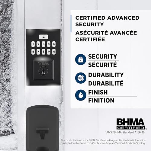 SMARTCODE ELECTRONIC KEYPAD DEADBOLT – MATTE BLACK