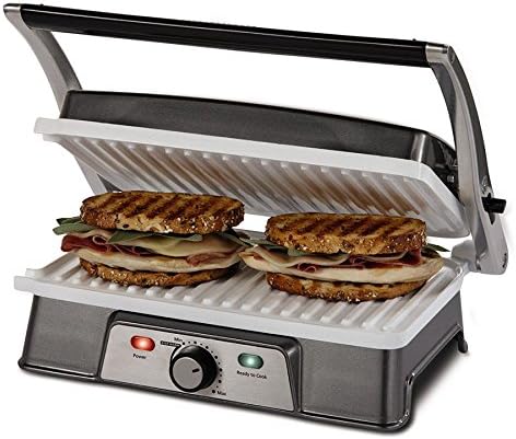 KCASA KC-FM10 Burger Grill Sandwich Maker 2-slice Panini Maker Press Steak Griller Kitchen Appliance