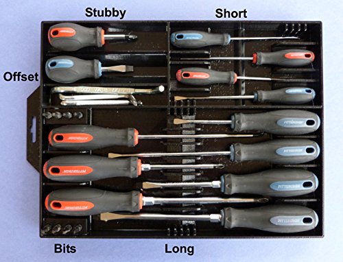 6 Tool+Sorter+Screwdriver+Organizer+Black