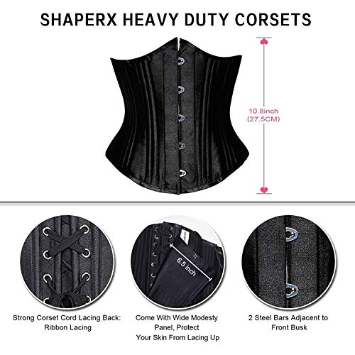 SHAPERX-Donna-Corsetto-Dimagrante-Traspirante-Waist-Trainer-Corset-Bustino-Modellante-Body-Shaper