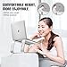 MoKo Laptop Riser Stand, Universal Detachable Portable Sturdy Aluminum Alloy Notebook PC Desk Holder, Compatible with Acer, ASUS, HP, Sony, Dell XPS, Lenovo Between 11″-15.6″, Silverthumb 1