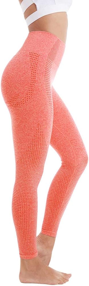 Aoxjox Women's High Waist Workout Gym Vital Seamless Leggings Yoga Pants: Clothing