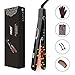 Hair Straightener, THZY Flat Iron Hair Straightening Titanium Ceramic Heater & Adjustable Temperature, Digital LCD Display, 1 Hour Auto Shutoff, Dual Voltage for Travel (Black)