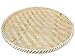 Ann Lee Design Bamboo Wood Round Serving Platter - 13 x 13 x 1 Inches (Beige)