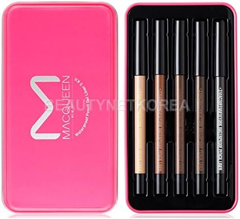 MACQUEEN NEW YORK Waterproof Pencil Gel Liner Set (1.4g5pcs) / Beautynet Korea