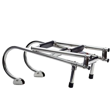 wellenshop Bootsleiter Klappleiter Badeleiter 4 Stufen Edelstahl