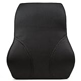 Lumbar Support Back Pillow - Premium Quality Memory Foam - Back Cushion Improves Posture Relieves Pain - Removable Cover for Washing (Mesh)