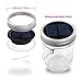 Mason Jar Lights Wide Mouth,Outdoor Solar Powered Lights Sliver Lid Multi-colored Solar Fairy Light String Light Flashing Light,2 Pack 10 LED Party Wedding Christmas Garden Home Patio Path Tree Decor