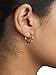 14K Gold 2mm Basic Pincatch Hoop Earrings (18 Millimeters) (GO-589)