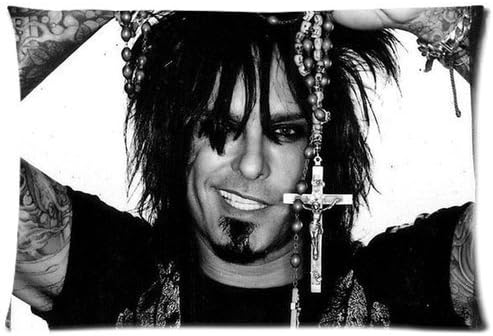 Sweety Heart Bedroom Decor Custom Nikki Sixx Pillowcase Soft Zippered Throw Pillow Cover Cushion Case Covers Fasfion Design Two Sides Printed Pillows