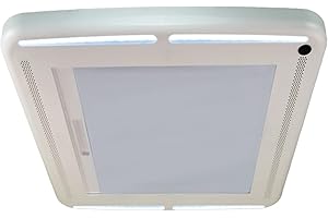 MAXXAIR Maxxshade Plus - Lightweight RV Window Shade, Blocks Out Sunlight & UV Rays, Easy Installation, LED Accent Lighting (00-03901)