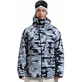 GSOU SNOW Men's Snowboard Jacket Waterproof Ski Coat Winter Snow Insulated Windproof Jacket