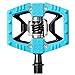 Crankbrothers Doubleshot Hybrid Bike Pedal - Flat/Clipped-In City Bicycle Pedal, Premium Bearings and Seals