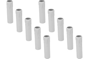 HAOFY 10pcs 4 Inch Candle Covers Sleeves for E14 Socket Chandeliers, Wax Drop Design, European Crystal Wall Lamps, Retro Fixtures, Vintage Decor