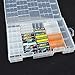Rosoz Battery Storage Case with Clear Cover ,Holds AA AAA C D Batteries and Tester Holder Organizer