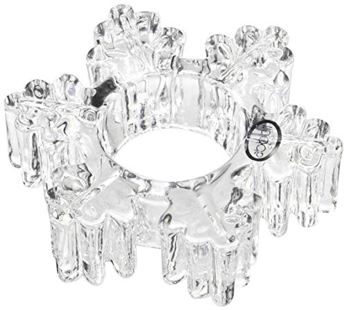 Abbott Collection Thick Snowflake Tea Lite Holder, 4.5