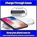 EURPMASK Updated Version 2-in-1 Wireless Charger Stand Compatible with Apple Watch 38/42mm Series 4 3 2 1 & Qi-Certified Wireless Charging Pad Dock Holder Compatible with iPhone Xs Max S9/S8 and More