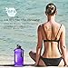 Big Water Bottle Large New Material Tritan 1 Gallon/2.2L Dishwasher Safe Motivational Time Maker Plastic Hot Cold Water Container Big Capacity Leakproof BPA Free for Fitness Camping Bicycle Gym