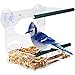 Red Earth Naturals Best Window Bird Feeder - Bird Feeders for Outside with Strong Suction Cups & Removable Tray - Fun Gift