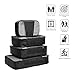 Travel Packing Cubes - 4 Set Lightweight Travel Luggage Packing Organizers -Small, Medium, Large and Extra Large