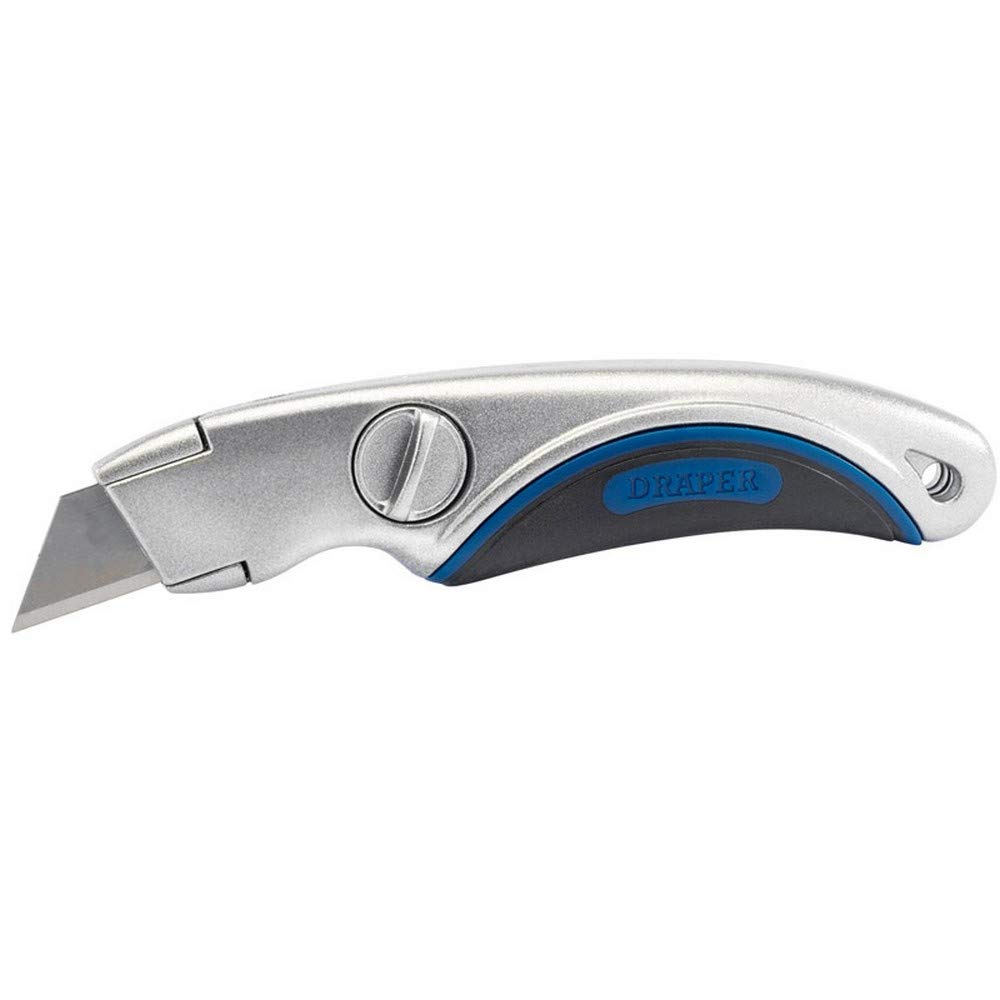 Draper TK219 Fixed Blade Trimming Knife, Blue