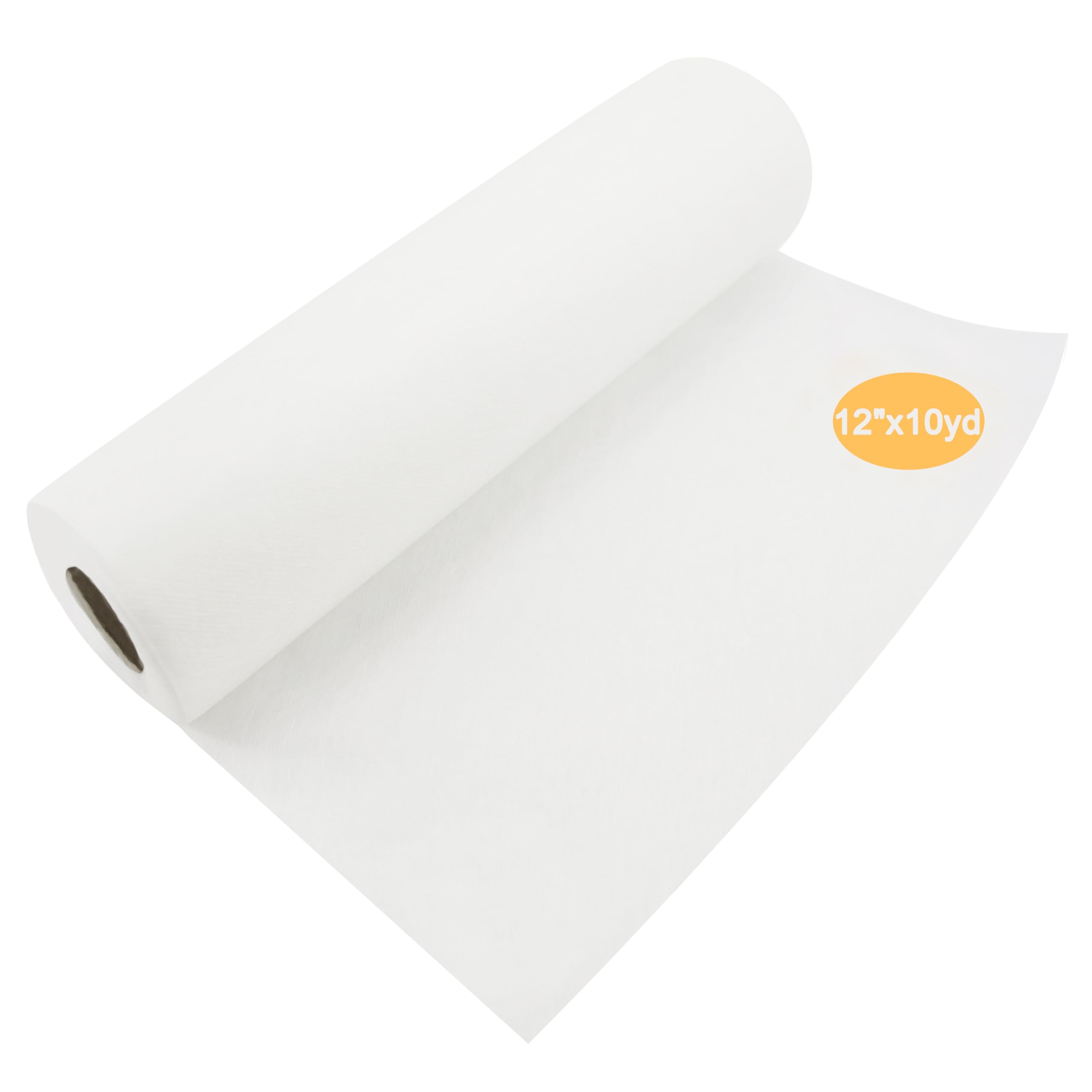 New brothread Water Soluble (Wash Away) Embroidery Stabilizer 12"x10yd (30.5cmx9.1meter) roll - ideal for Machine Embroidery and Hand Sewing - Light Weight 40gm (1.5oz)