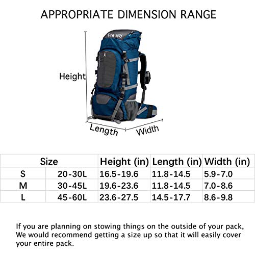 image for Frelaxy Waterproof Backpack Rain Cover with Zipper (Gray, L)