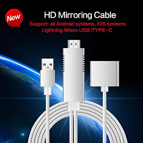 image for 2018 Upgrade Version OXOQO Lightning to HDMI Cable, Digital AV Adaptor