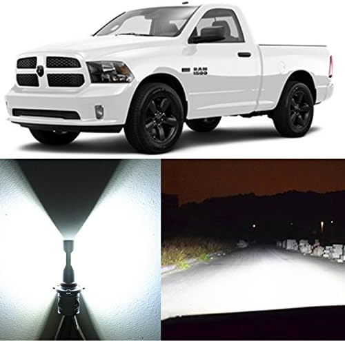 H13 9008 LED Headlight Bulb for Dodge Ram 1500 2500 3500 2006-2012 High Low Beam