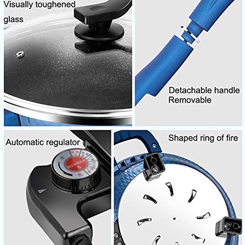 SHIEM Multifunctional Electric Wok Visualized Tempered Glass