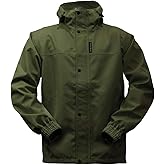 RIVERS WEST Men's 40/40 Waterproof Lightweight Ultra Packable Rain Jacket with Fixed Adjustable Hood
