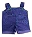 Denim Overalls w/Teal Blue Stitching Outfit Fits Most 8